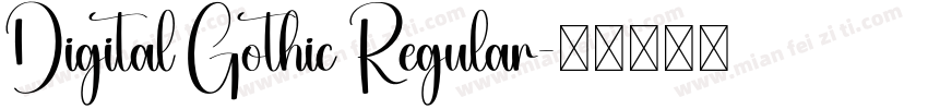 Digital Gothic Regular字体转换